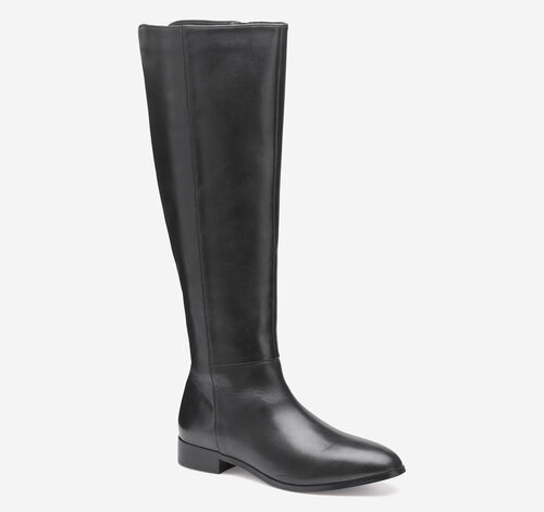 Tinsley Riding Boot - Black Calfskin