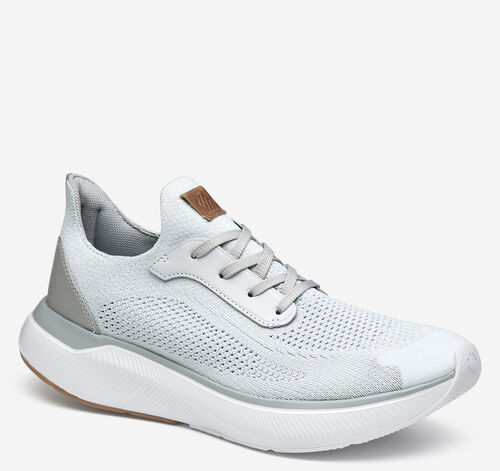 Miles Knit Lace-Up - Light Gray Knit