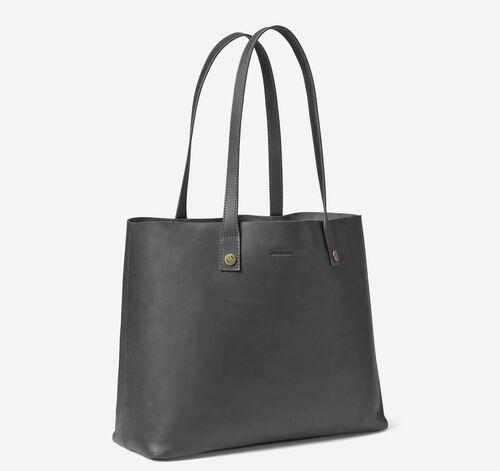 Rhodes Leather Tote - Black Full Grain