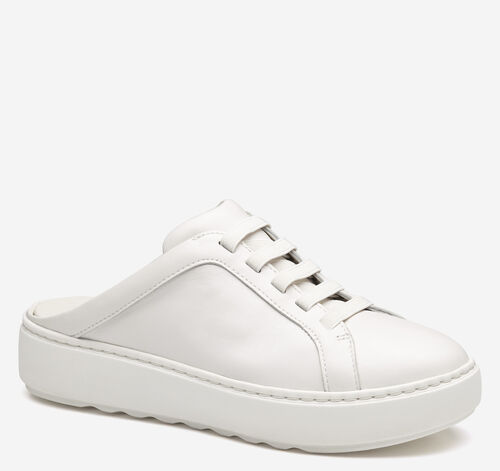 Cammie Mule - White Nappa Leather