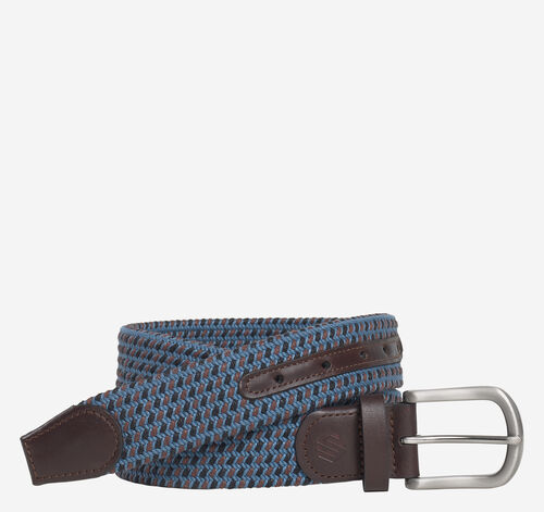 Multicolor Woven Belt - Navy/Blue/Brown