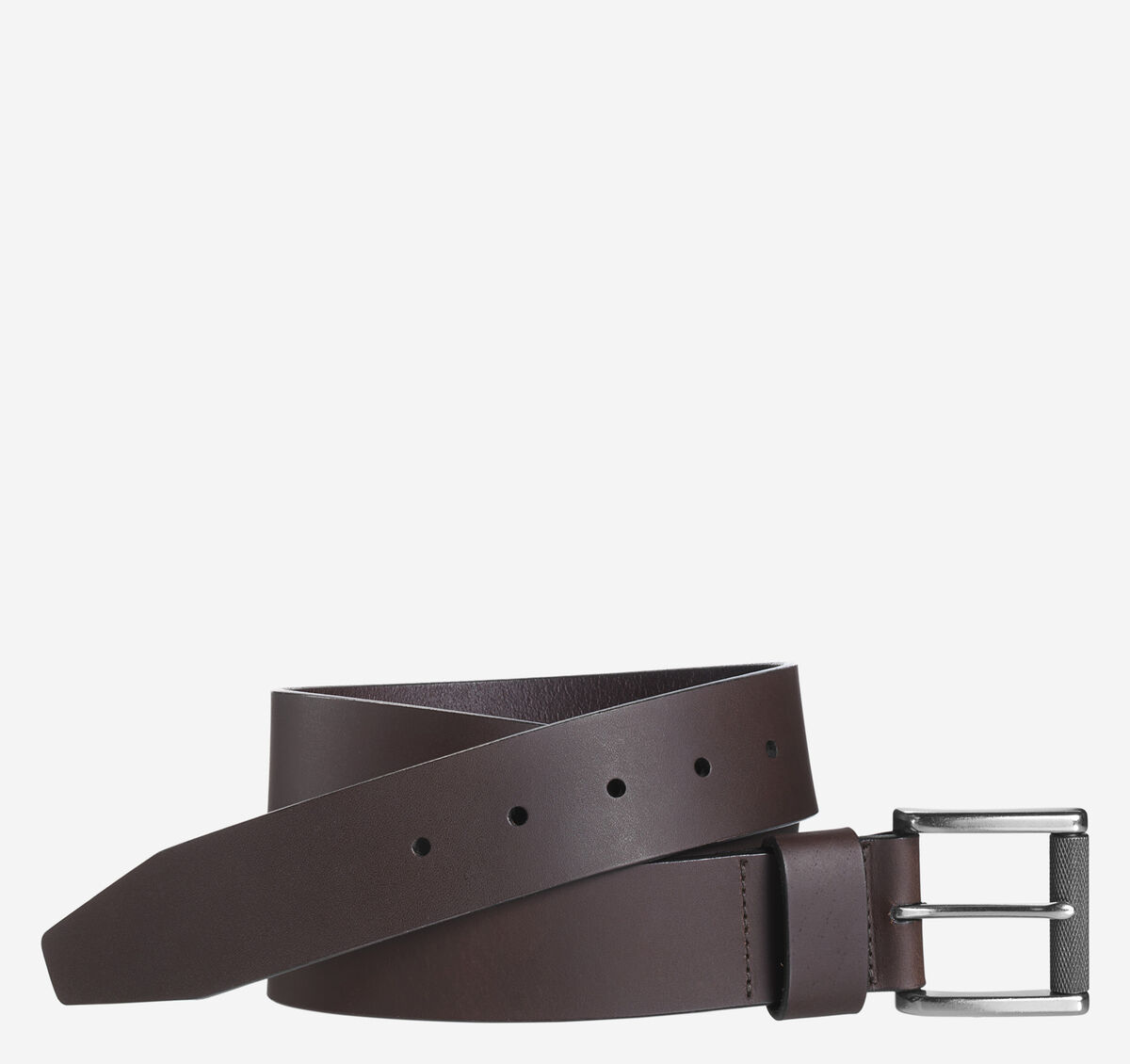 Roller Buckle Leather Belt image number null