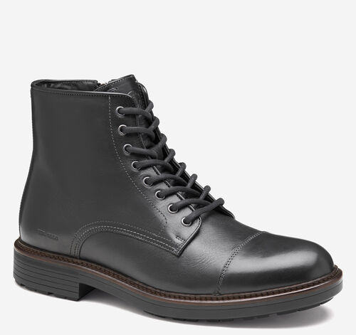 Latham Cap Toe Boot - Black European Calfskin