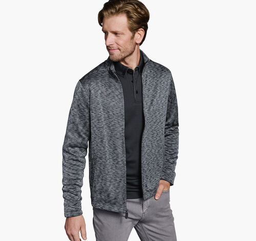 Space Dye Full Zip - Gray/Blue