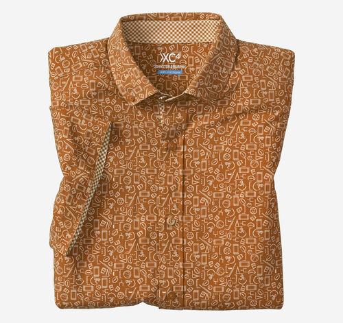 Game Day XC4® Short-Sleeve Multi-Sport Print Shirt - Rust