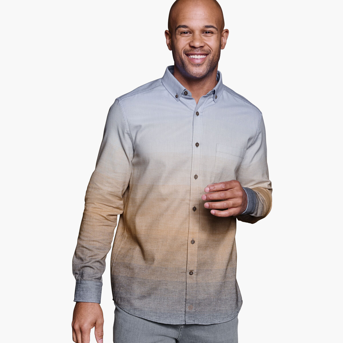 Heathered Woven Shirt image number null