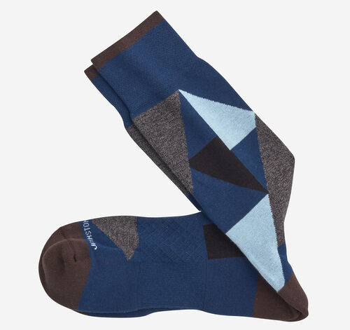 First in Comfort Socks - Blue Multi