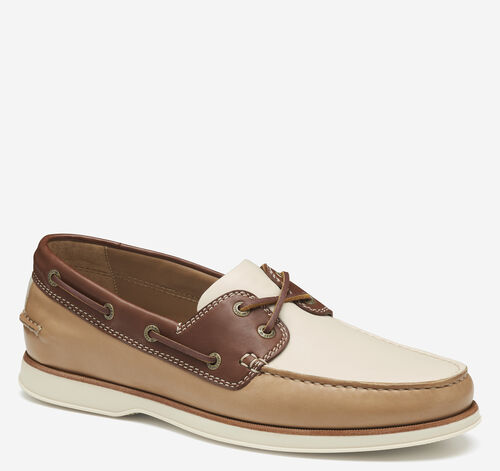 Monaco 2-Eye Boat Shoe - Tan Multi Glove Leather