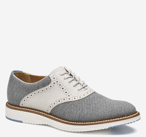 Upton Knit Saddle - Gray Knit/Full Grain