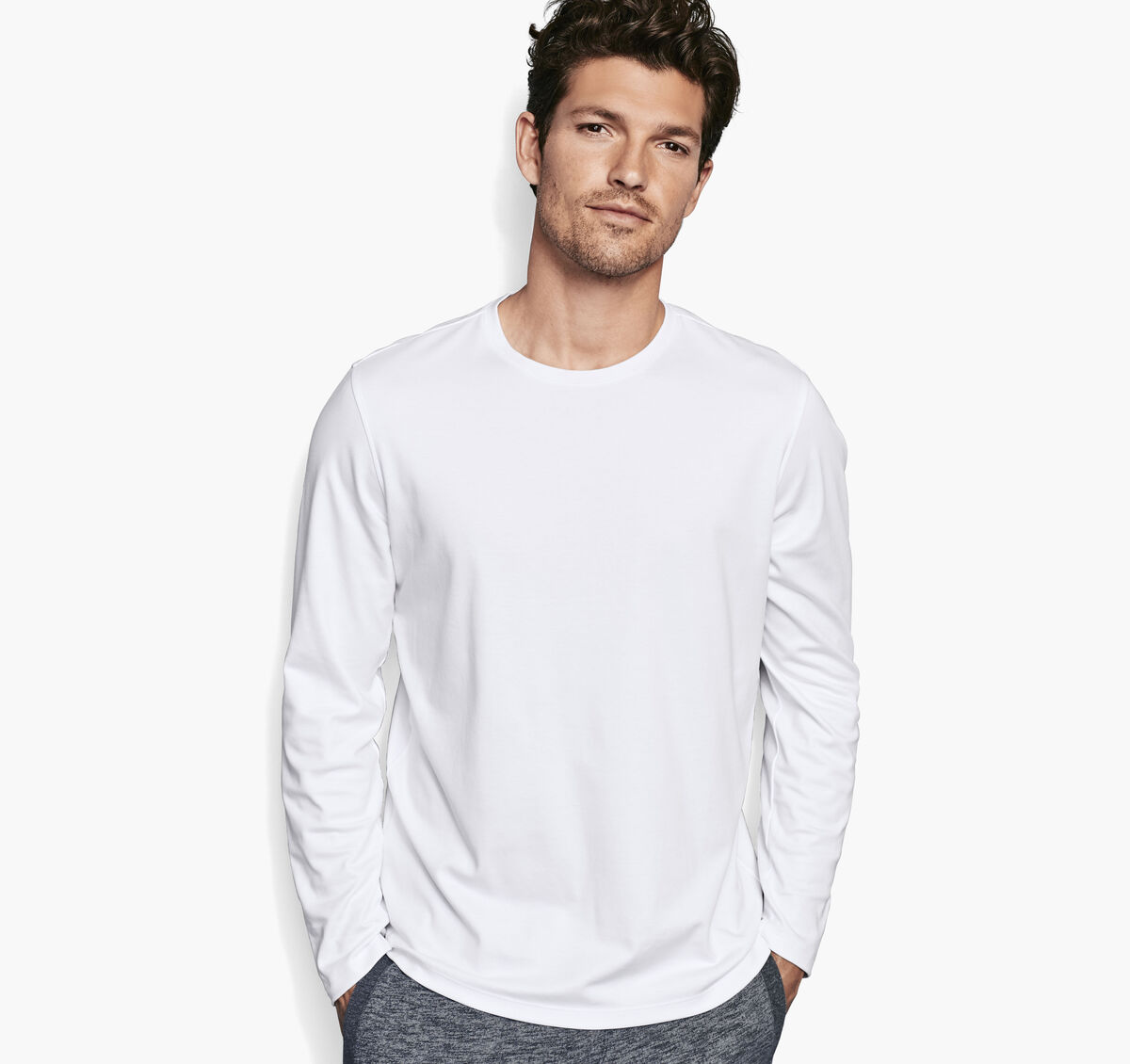 Essential Long-Sleeve Tee image number null