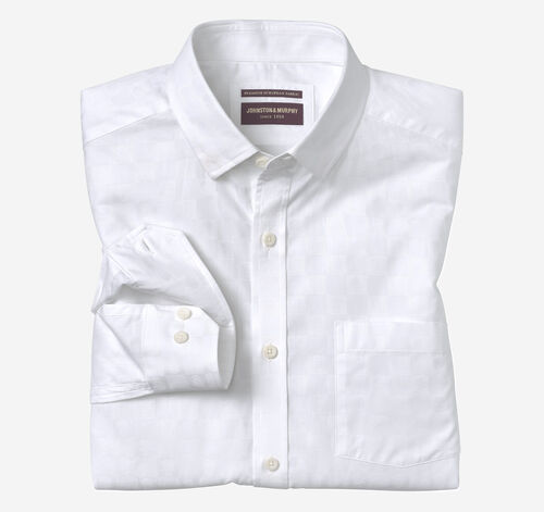 Jacquard Shirt - White Skull