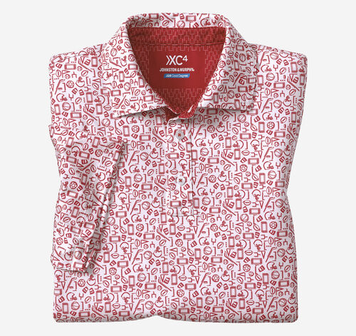 Game Day Multi-Sport Print Polo - Red