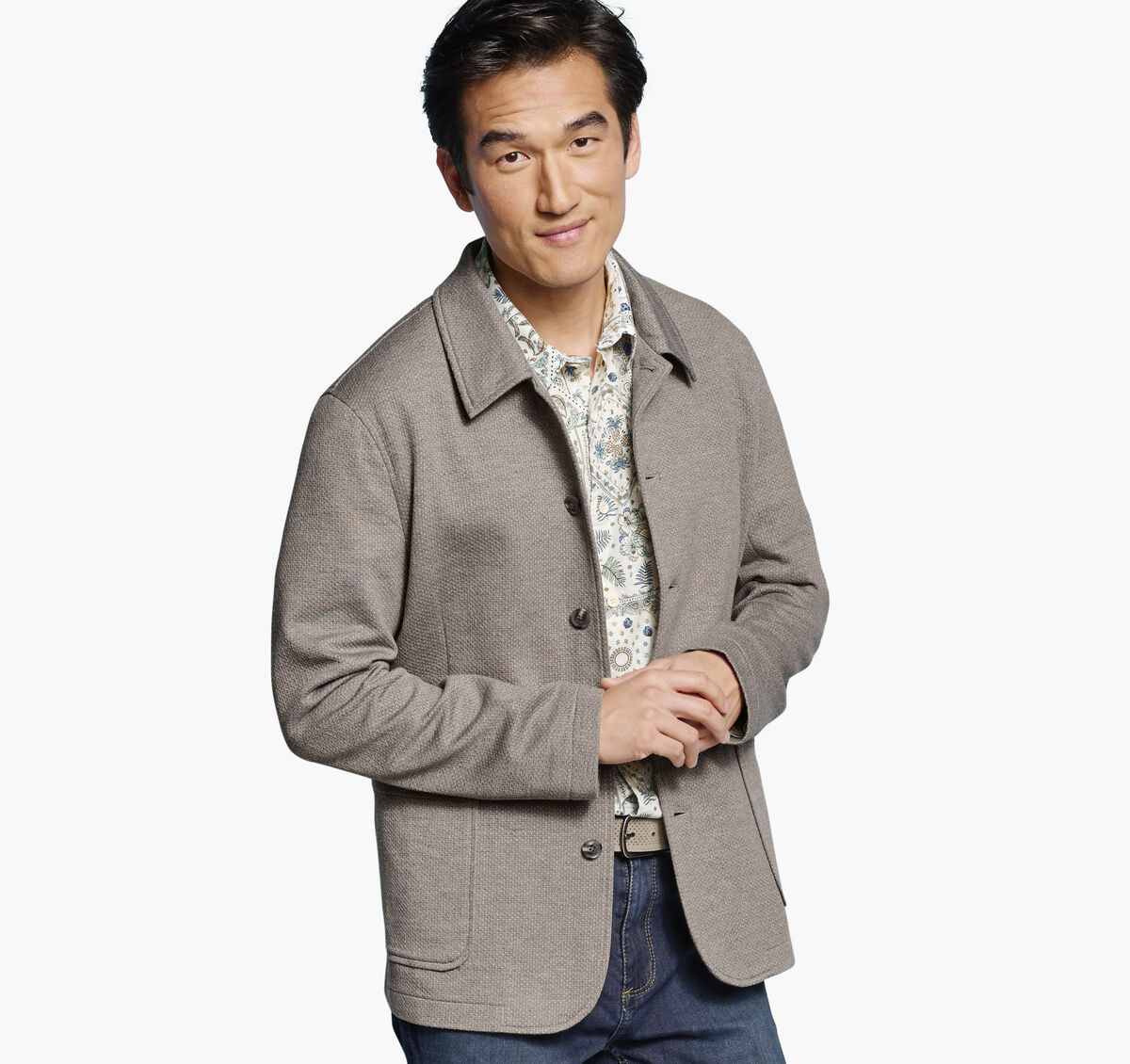 XC Flex&reg; Knit Full-Button Blazer image number null