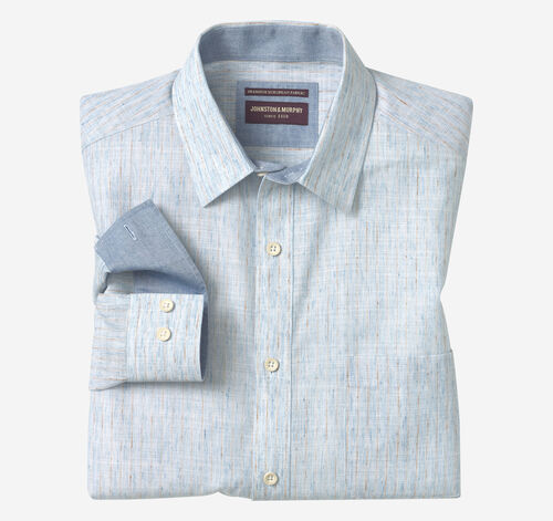 Washed Slubbed Shirt - Blue Slub