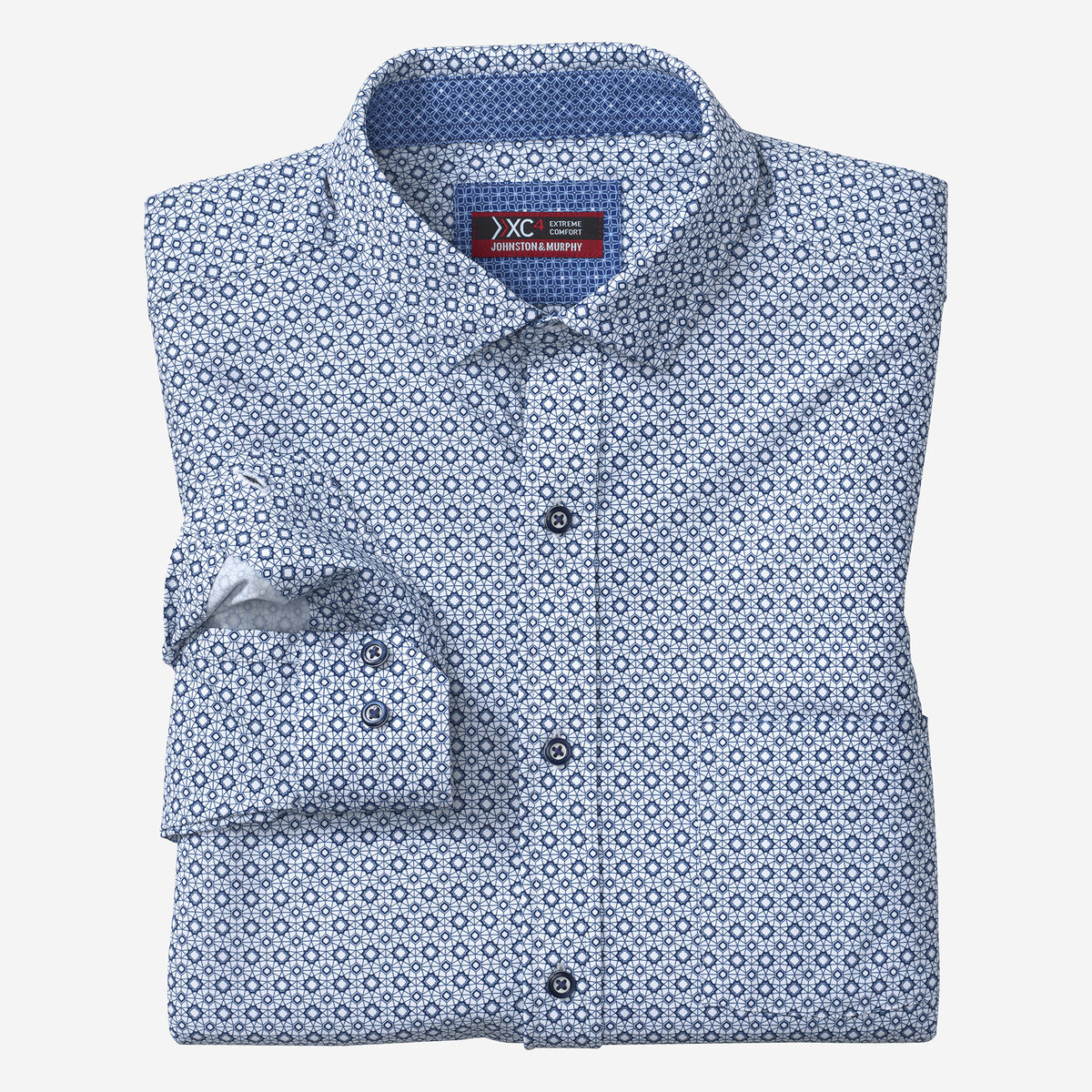 XC+&trade; Motion Long-Sleeve Print Knit Shirt image number null