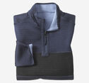 Reversible Colorblock Channel-Quilted Quarter-Zip image number null