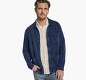 Indigo Full-Button Knit Jacket image number null