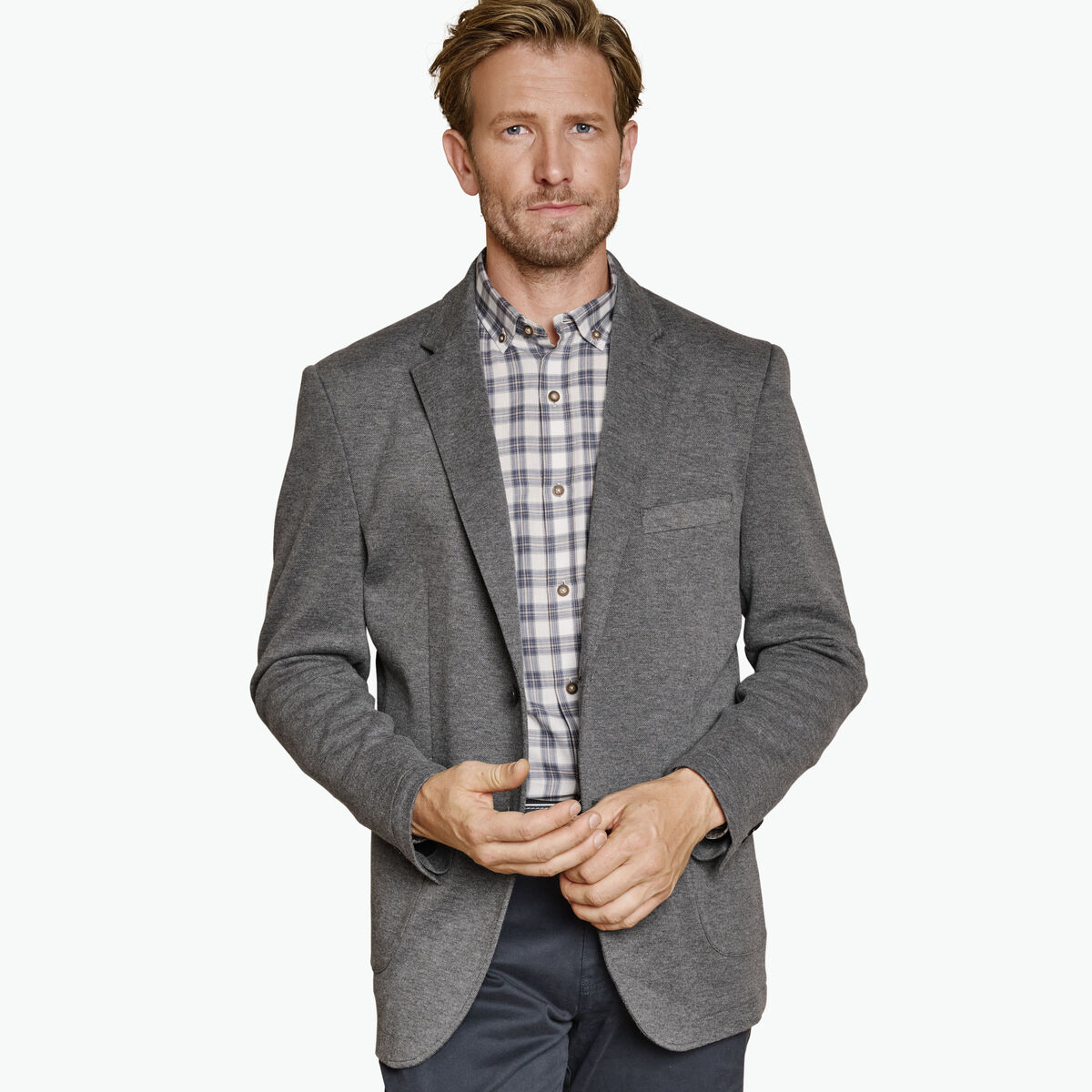 XC Flex&reg; Knit Blazer with Removable Hooded Bib image number null