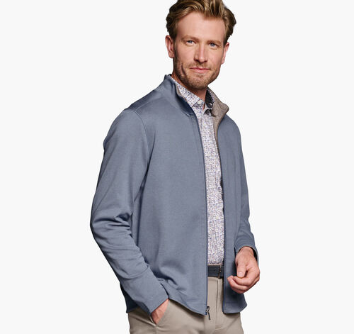 XC4® Reversible Full Zip - Light Blue/Tan