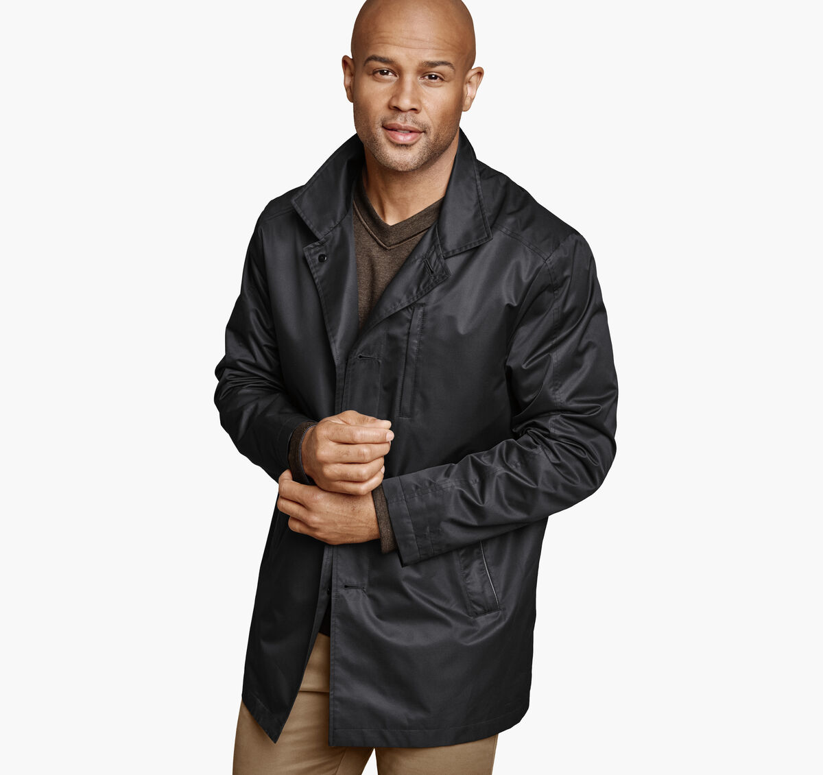 Upton Water-Resistant Raincoat with Removable Liner image number null