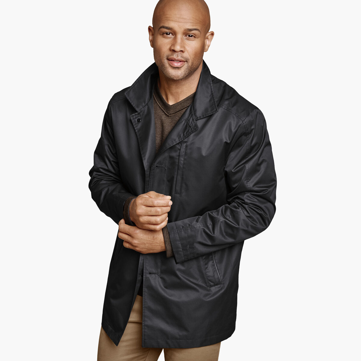 Upton Water-Resistant Raincoat with Removable Liner image number null