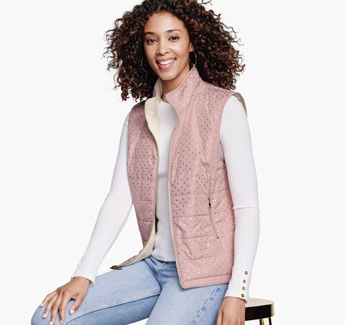 Reversible Vest - Blush/Cream