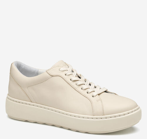 Cammie Lace-Up - Bone Nappa Leather