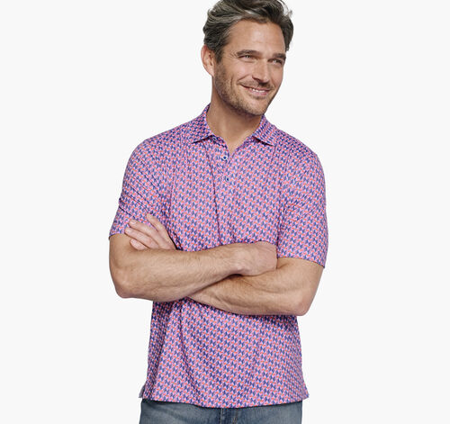 XC4® Performance Print Polos + Cool Degree™ - Pink Toucan