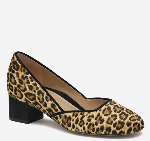 Sienna Pump - Leopard Haircalf