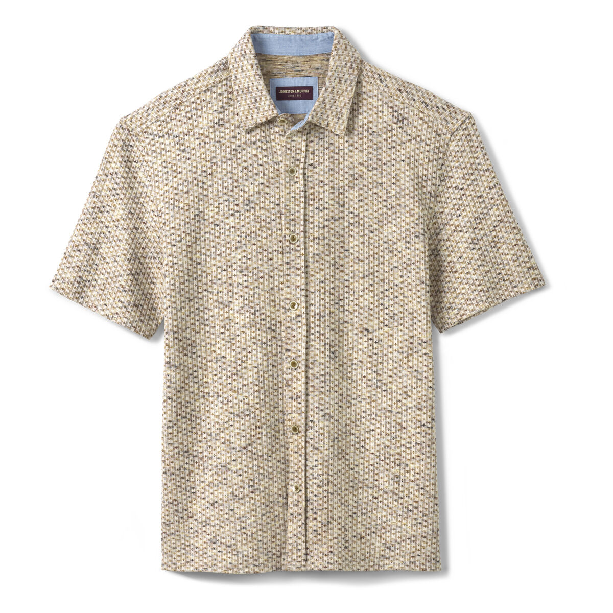Linden Textured Short-Sleeve Shirt image number null