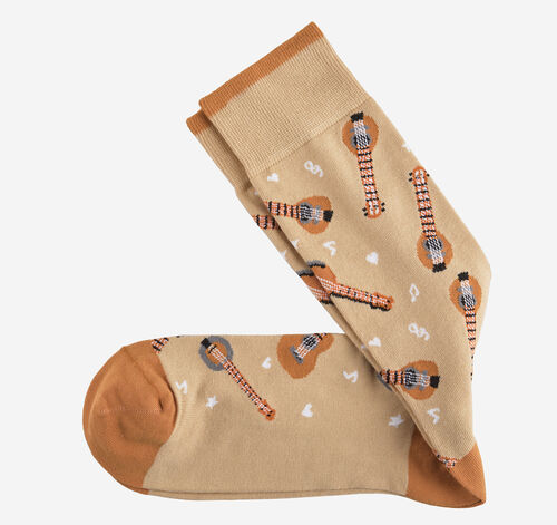 Novelty Socks - Khaki Banjo