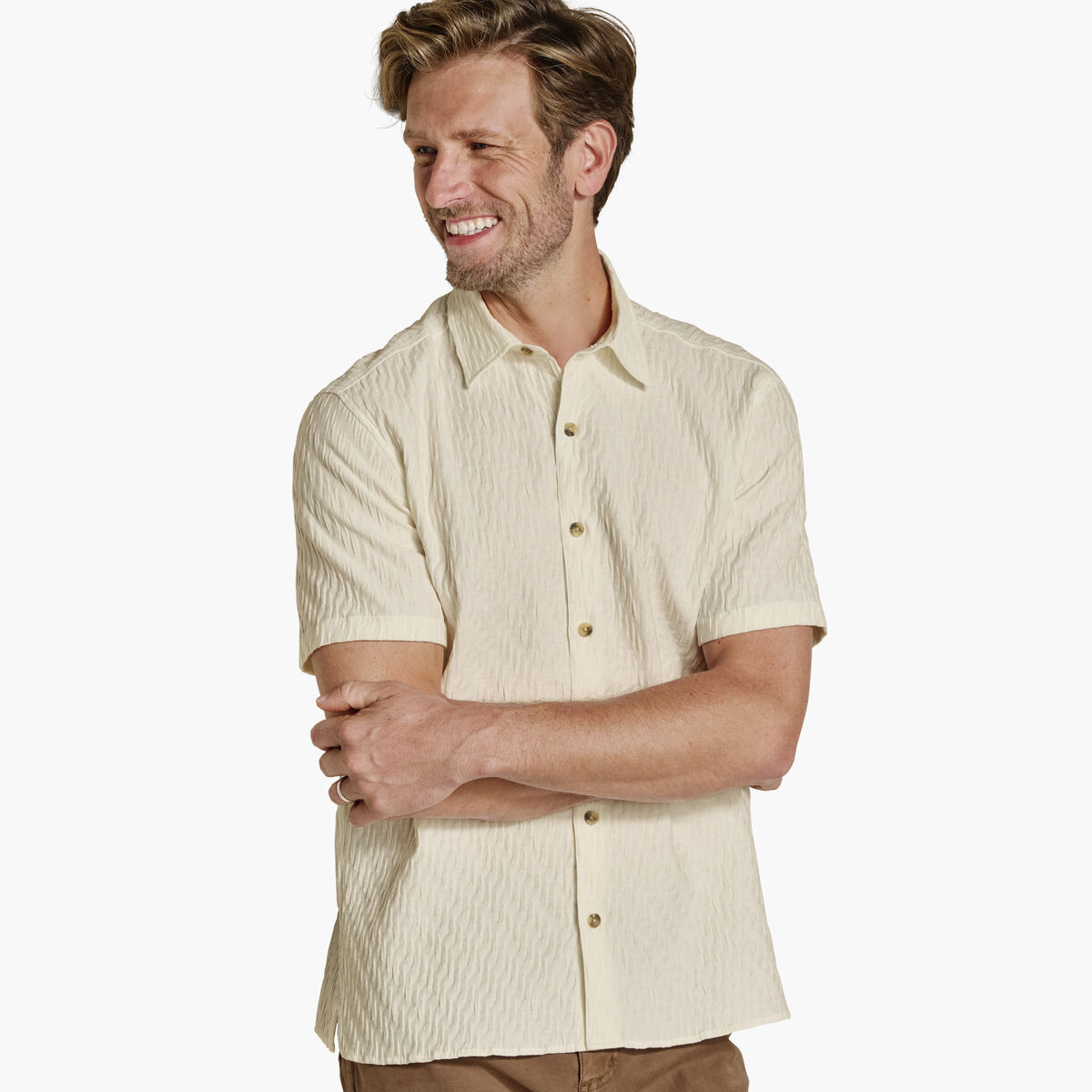 Monterey Textured Short-Sleeve Shirt image number null