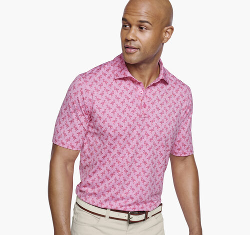 XC4® Performance Print Polos + Cool Degree™ - Pink Flamingo
