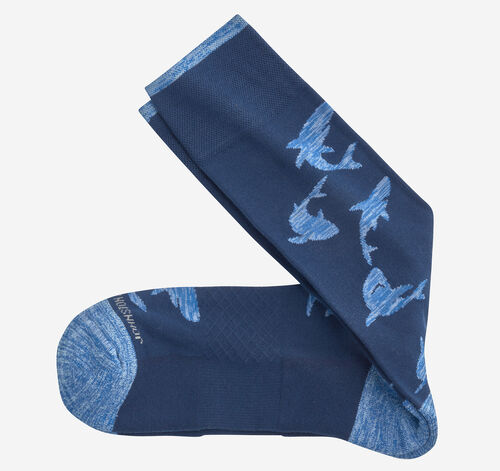 Space Dyed Socks - Blue Shark