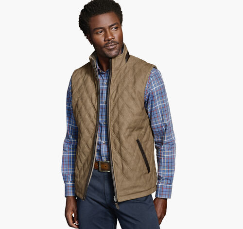 Upton Reversible Vest - Camel/Light Brown