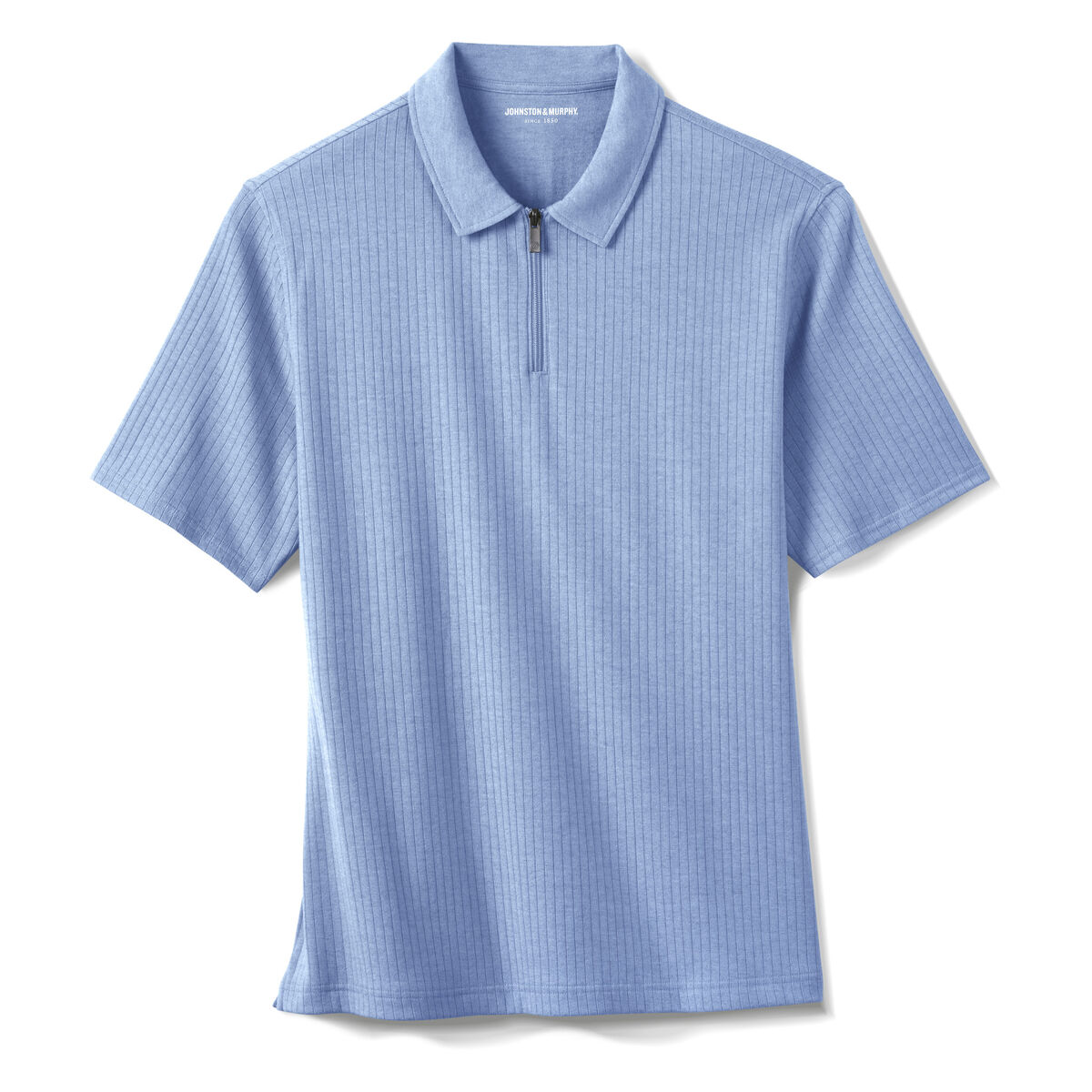 Finn Ribbed Zip Polo image number null