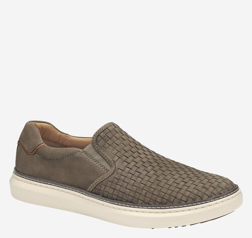 McGuffey 2 Woven Slip-On - Taupe Woven Tumbled Nubuck