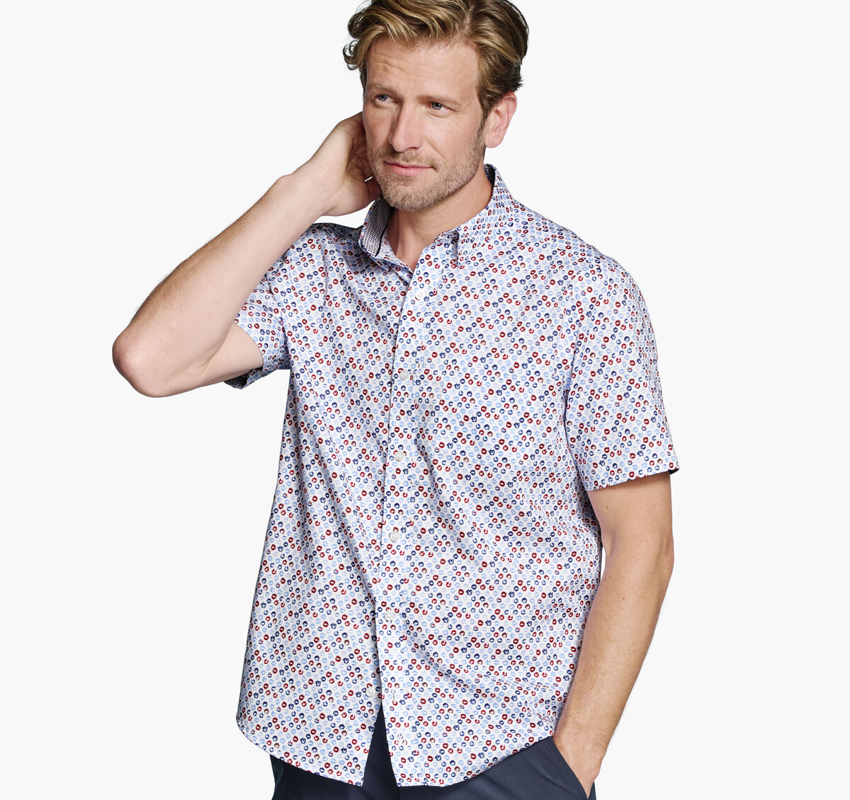 Logan Printed Short-Sleeve Shirt image number null