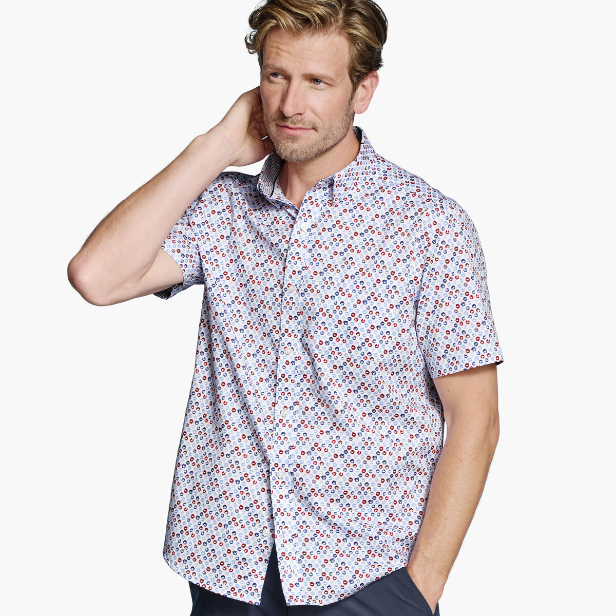 Logan Printed Short-Sleeve Shirt image number null