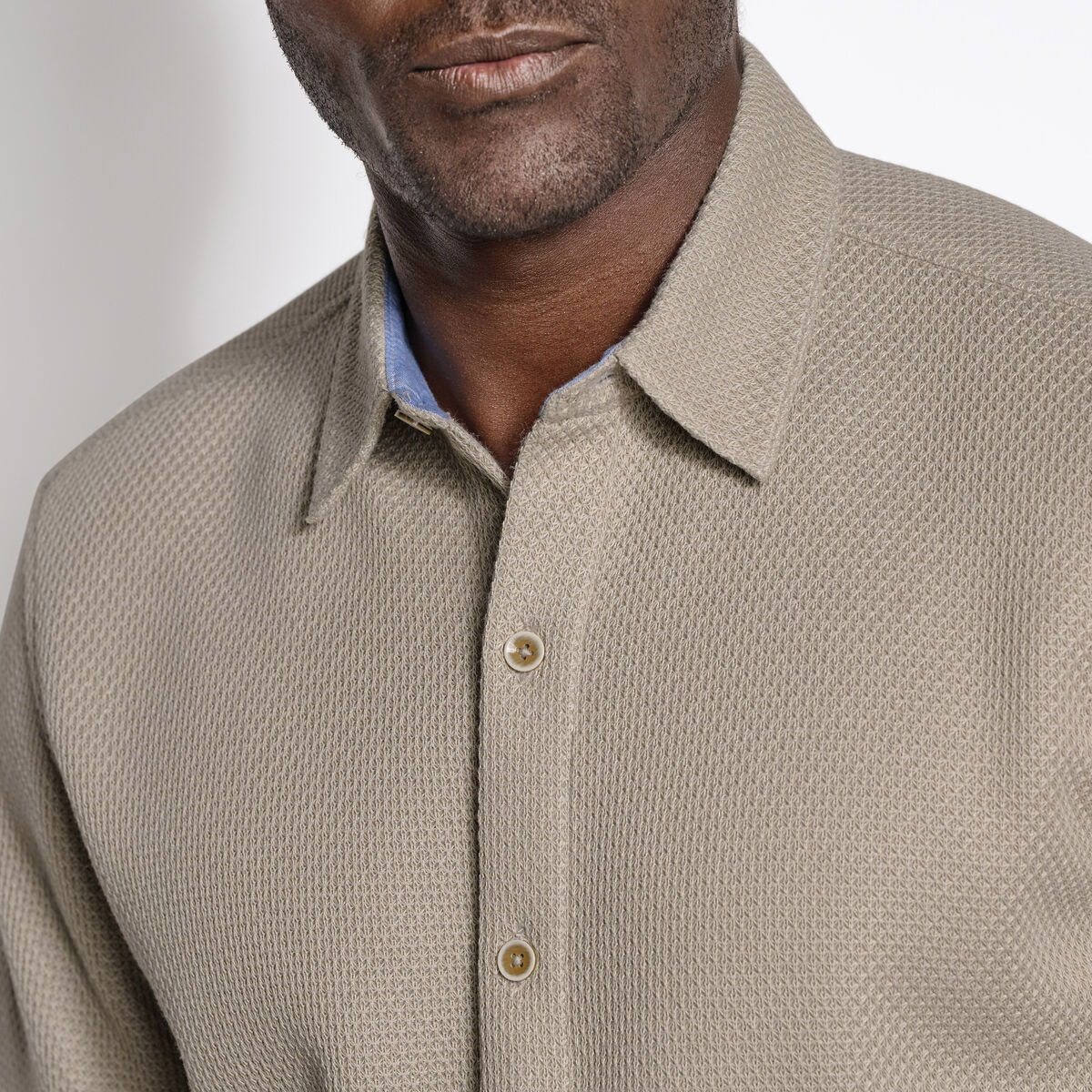 Linden Textured Short-Sleeve Shirt image number null