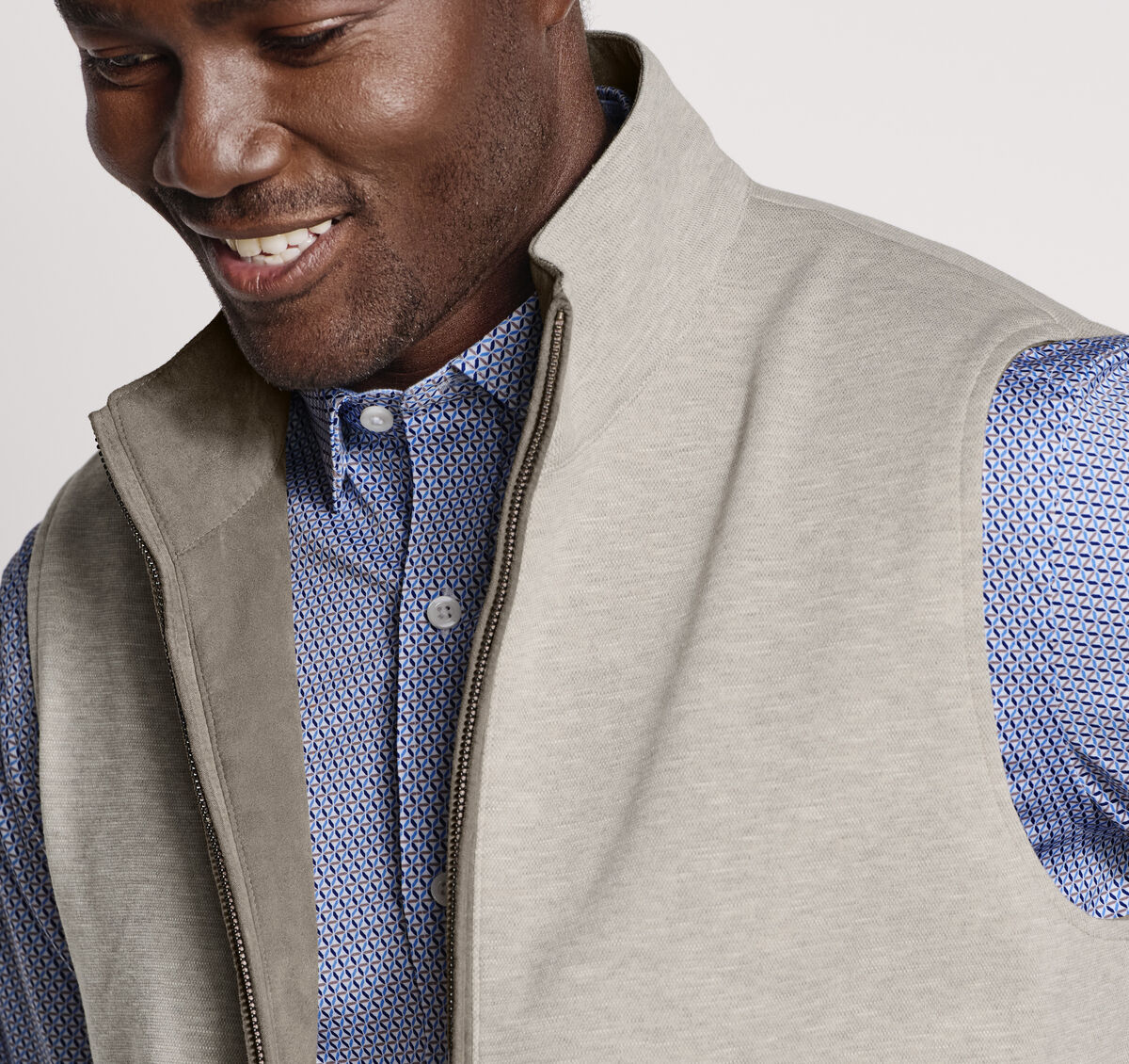 Faux-Suede Reversible Vest image number null