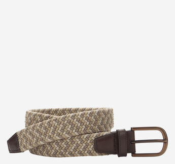 Woven Stretch-Knit Belt