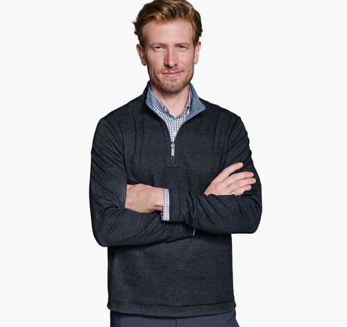 XC4® Performance Reversible Quarter-Zip - Navy/Light Blue