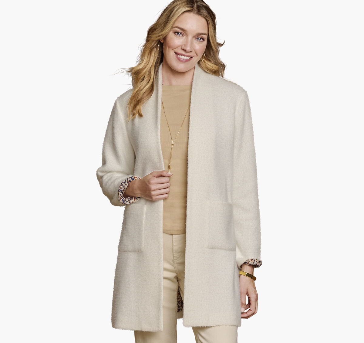 Eyelash Coatigan image number null