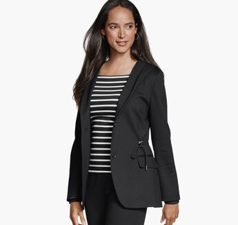 XC Flex&reg; Shawl-Collar Blazer with Hood