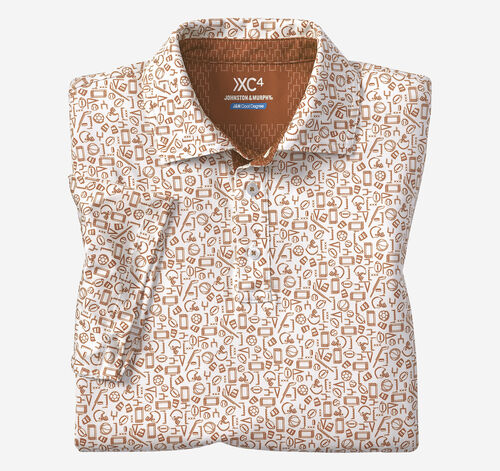 Game Day XC4® Multi-Sport Print Polo - Rust