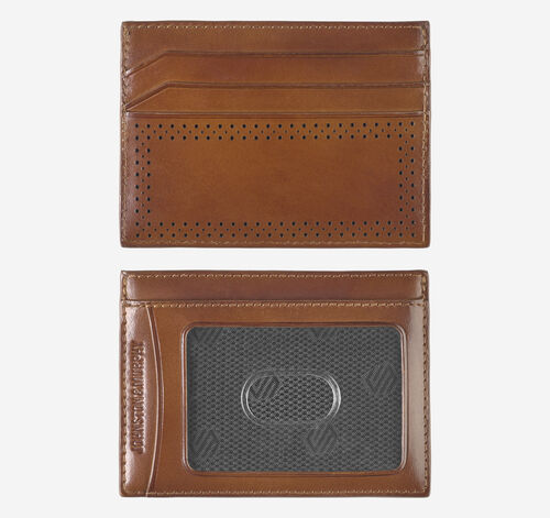 Hudson Perforated Weekender Case - Brown Burnished