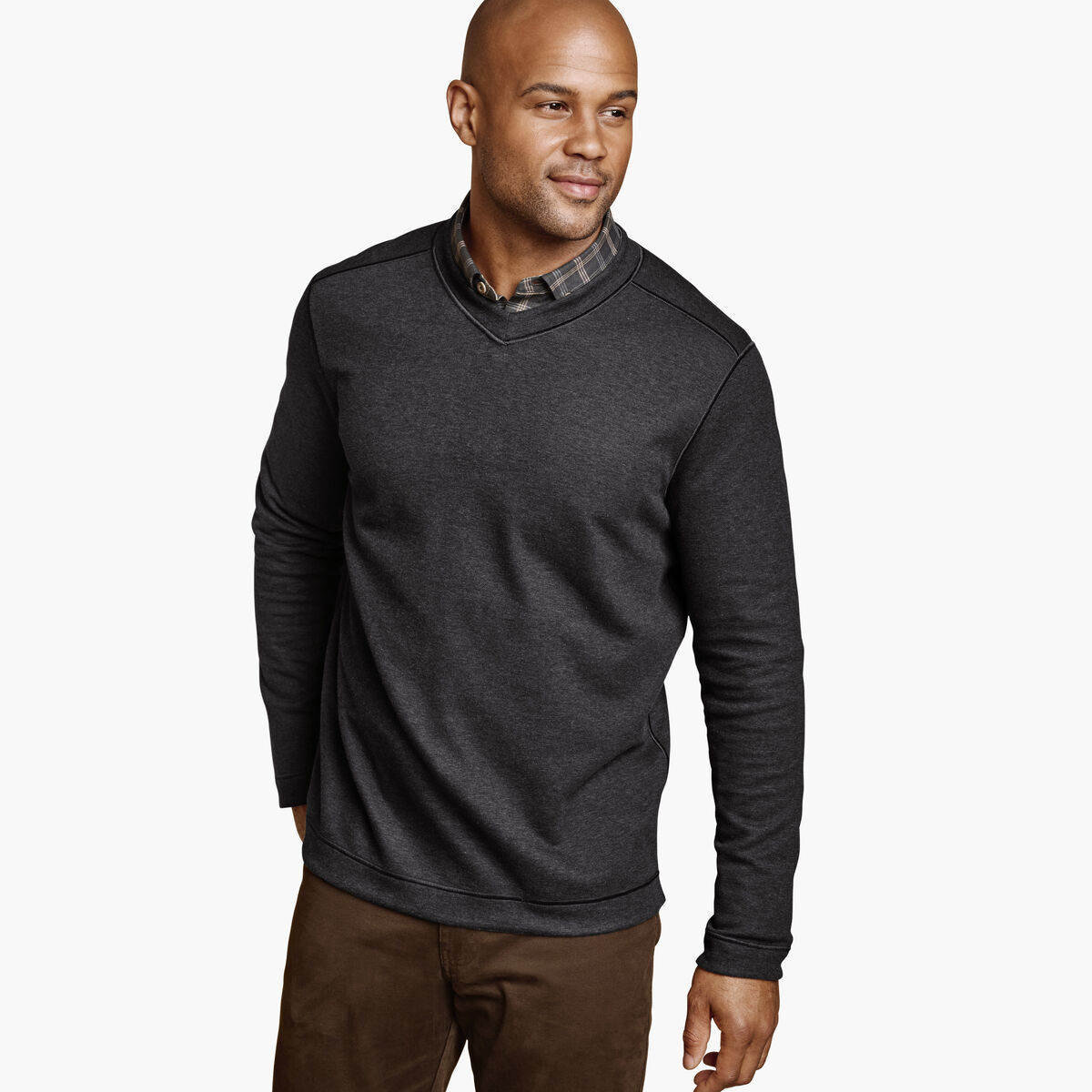 Icon Reversible V-Neck Pullover image number null