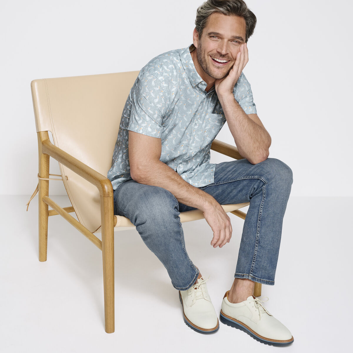 Printed Short-Sleeve Shirt image number null