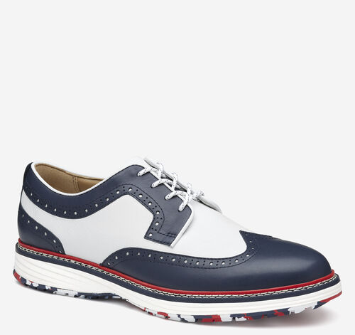 Upton GL3 Luxe Hybrid - Navy Waterproof Full Grain/White Tumbled Full Grain